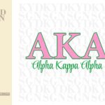 Alpha Kappa Alpha Sorority svg, Greek Letters SVG