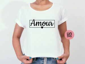 Amour SVG, Valentine's Day SVG Cut File