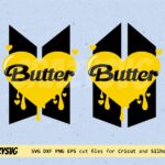 BTS Butter SVG Layered Files