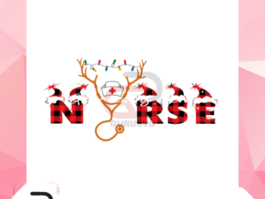 Nurse Plaid Christmas Svg, Christmas Svg, Job Svg, Christmas Nurse Svg