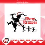 Merry Krampus Monster Svg, Christmas Svg, Krampus Svg, Monster Svg