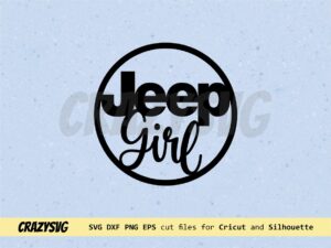 Easy Cut Jeep Girl Car Charm or Ornament laser cut file