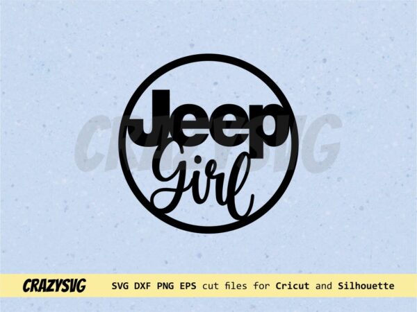 Easy Cut Jeep Girl Car Charm or Ornament laser cut file