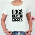 Hugs and Kisses SVG cut file