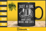 Just a girl who loves Books and Cats mug