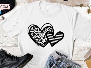 Leopard Heart SVG cut file