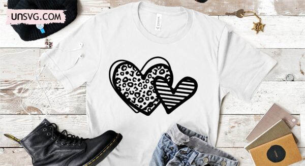 Leopard Heart SVG cut file