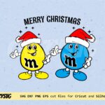 M and M Christmas SVG M&M Cut File