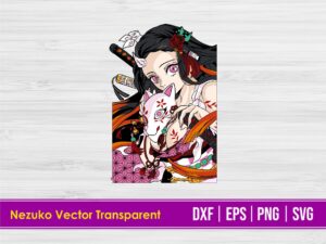 Nezuko Vector SVG PNG Transparent