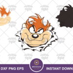 Tasmanian SVG Devil Taz Cut File Looney Tunes Vector