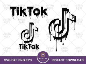 Tiktok Drip Tik Tok Logo SVG Vector PNG