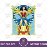 Wonder Woman Vector SVG Vinyl cut file