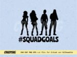 squadgoals cricut descendants SVG