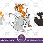 tom and jerry svg layer cricut cut files