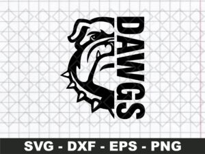 Bulldog SVG, Bulldogs clipart svg, Dawgs svg cut file