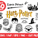 Harry Potter SVG 60 Files Bundle, Harry Potter Bundle SVG, HP Svg Cricut Silhouette, Hogwart Svg, Quidditch Svg, Gryffindor Vinyl Cut File