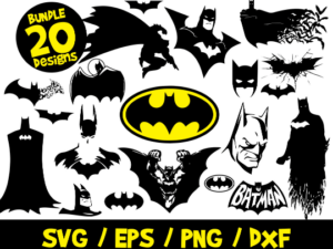 Batman Bundle SVG, Batman Svg, Batman Cricut, Superman Cut, Batman Vector, Vinyl, Clipart, Batman Logo SVG, Silhouette, Batman Mask