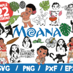 Moana SVG Bundle, Moana Vector, Moana Cricut, Moana T-Shirt, Maui SVG, Pua SVG, Heihei Svg Silhouette, You Must Find Happiness Where You Are