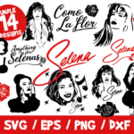 Selena SVG Bundle, Selena Quintanilla SVG, Como La Flor SVG, Anything For Selenas, Selena Tribute Svg, Selena Cricut, Tshirt, Vector