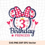 3rd Birthday Princess SVG Cricut update