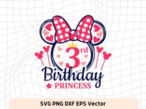 3rd Birthday Princess SVG Cricut update