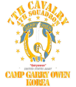 4th Squadron 7th Cavalry - Camp Gary Owen Korea Tshirt_result