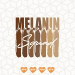 Melanin Squad SVG PNG Sublimation Design Clipart New