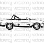 Retro Racing Cars Clipart Silhouette Car