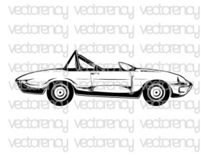 Retro Racing Cars Clipart Silhouette Car