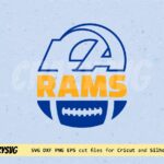 Simple Rams SVG Super Bowl Clipart