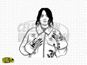 billie eilish vector svg