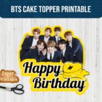 bts cake topper printable