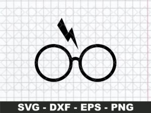 harry potter glasses svg