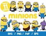 Minions SVG, Minions Cut File, Minions Clip Art, Minions Vector, Minions Layered, Despicable Me Svg, Files for Silhouette Cameo Cricut