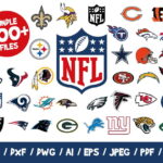 NFL Football Logos 500 Bundle Nfl Football Clipart Nfl Svg Files Nfl Cricut Files NFL Teams Cutting, Vector, Vinyl, Eps, Png, Wordmarks