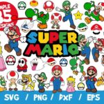 Super Mario Bros SVG Bundle, Super Mario Vector, Mario SVG, Mario Bros Clipart, Mario Cricut, Instant Download, Wall Decal, Sticker, Kart