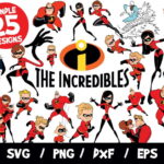 The Incredibles SVG Bundle, The Incredibles Bundle SVG, Disney SVG, Incredibles Cricut, Incredibles Silhouette, Layered, Incredibles Clipart