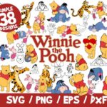 Winnie The Pooh SVG 65 Files Bundle, Winnie Bundle SVG, Disney SVG, Winnie Cricut, Winnie Silhouette, Winnie Svg, Disney Svg, Vinyl Cut File