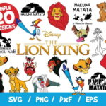 The Lion King SVG 55 Files Bundle, Lion King Bundle SVG, Simba SVG, Lion King Cricut, Silhouette, Pumba Svg, Vinyl File, Cut File