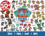 Paw Patrol SVG Layered, Skye Svg, Chase Svg, Everest Svg, Tracker Svg, Rubble Svg, For Cricut, For Silhouette, Clipart, Vinyl, PNG