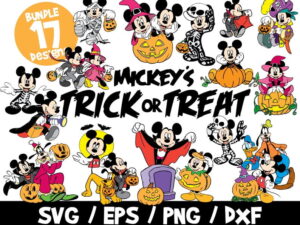 Mickey Mouse SVG Bundle, Mickey Halloween SVG, Disney SVG, Mickey Cricut, Minnie Halloween, Disney Halloween Svg, Cut File, Layered, Png