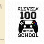 level 100 days of school SVG