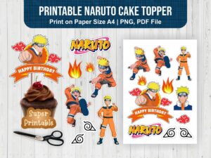 printable naruto cake topper