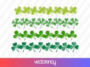 st patrick's day border svg