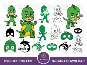 Gekko SVG Bundle Gekko PJ Mask Clipart Image