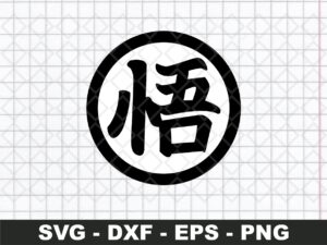 Goku Kanji SVG cricut