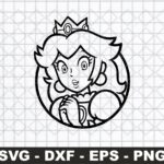 Princess Peach SVG Cricut Silhouette update