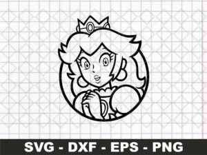 Princess Peach SVG Cricut Silhouette update