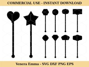 Whiskey drink stirrers SVG