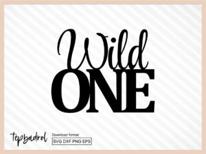 Wild One Cake Topper SVG